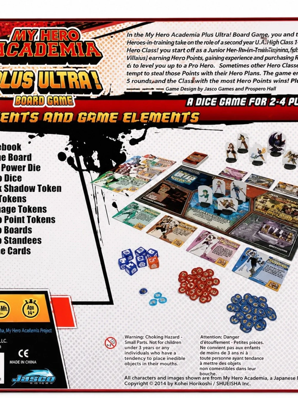 Anime My Hero Academia Plus Ultra! Board Game - Red/Green Comic Box